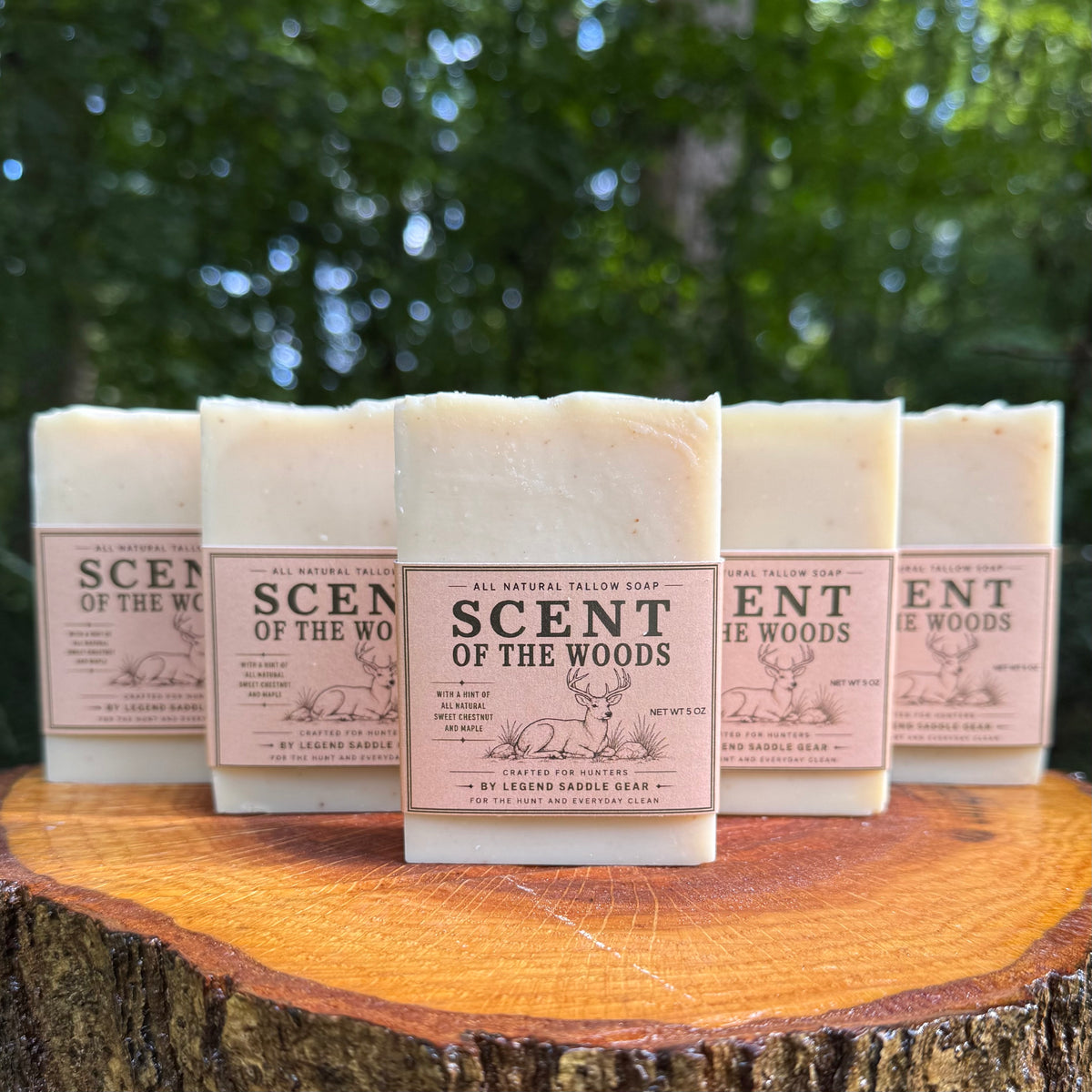 Scent Of The Woods Tallow Soap 5 Pack Bundle - With Free Shipping!
