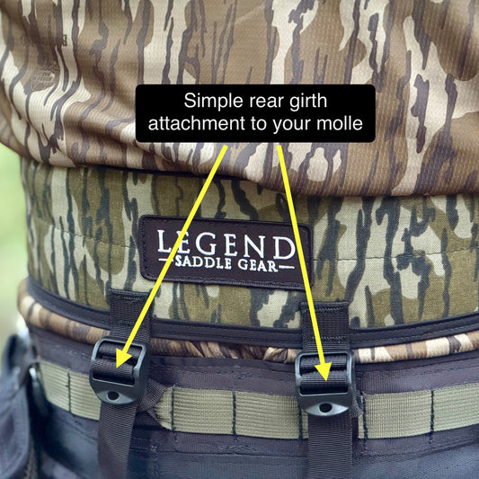 (ITP) Instant Two-Panel — an attached, on-demand flip-up comfort panel. A major comfort upgrade for any saddle!