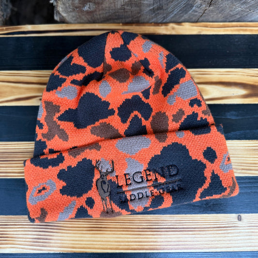 Legend Logo Richardson 126 Duck Camo Beanie Double-Layer Knit
