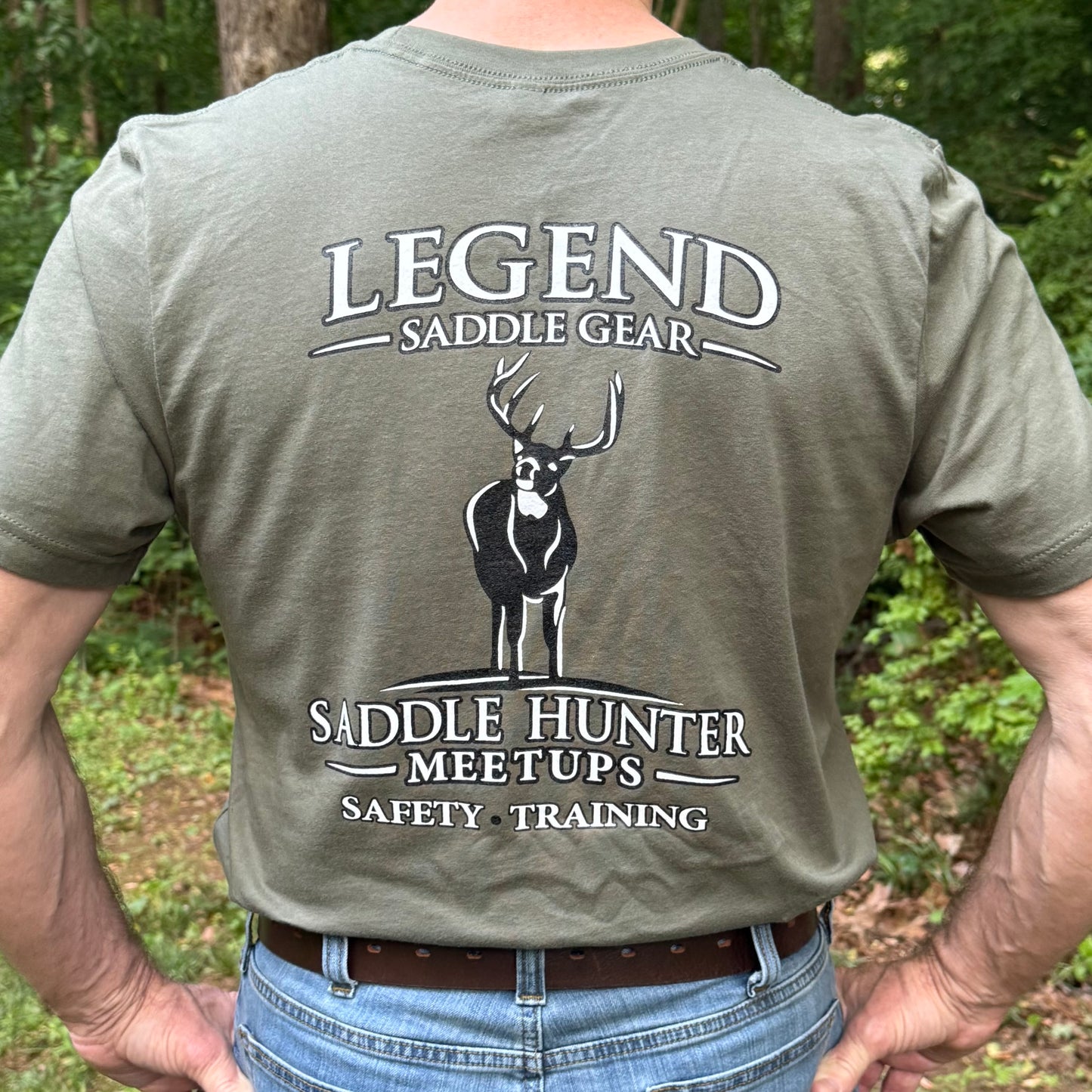 Saddle Hunting Meetup T-Shirt | High-Quality Dual-Color Screen Print