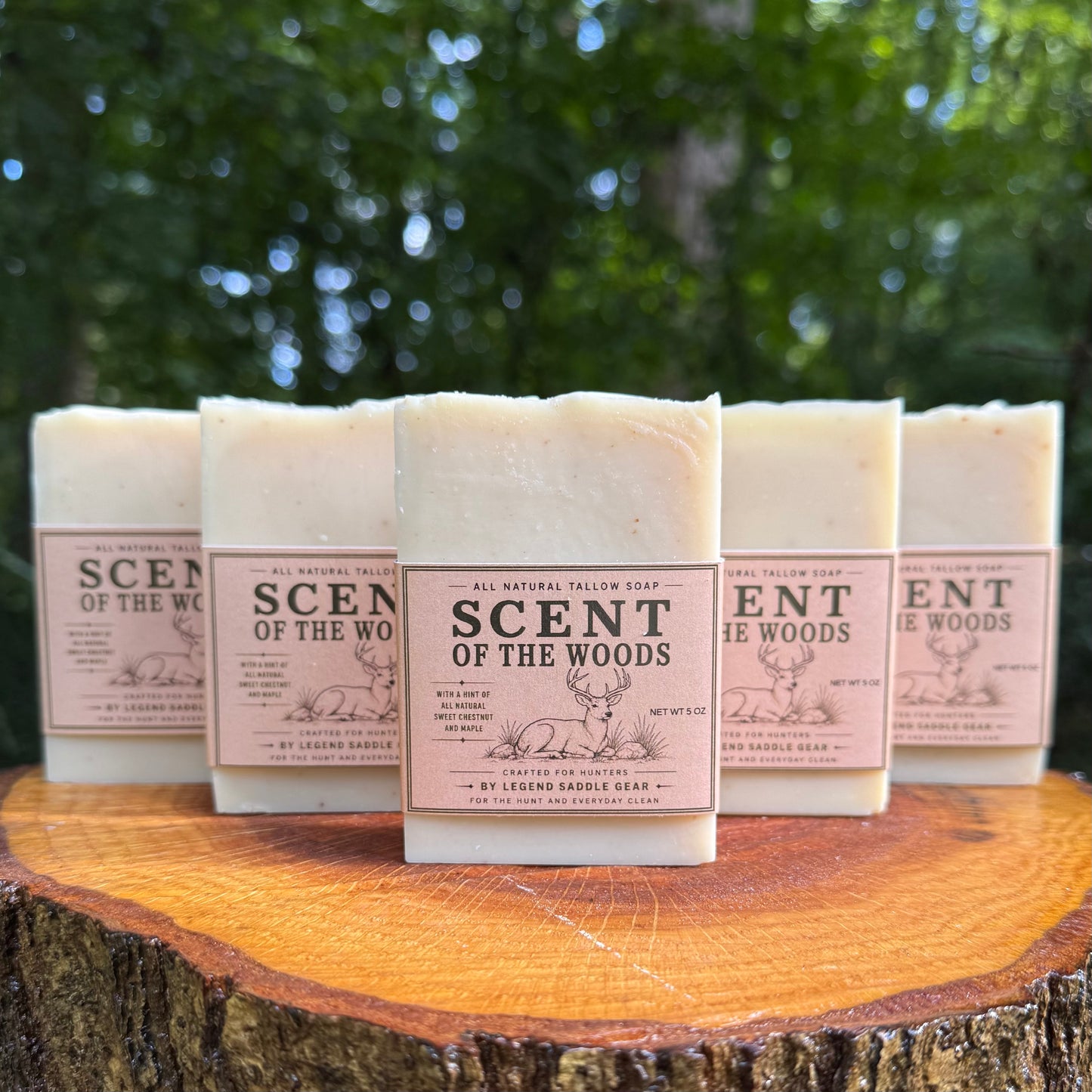 Scent Of The Woods Tallow Soap 5 Pack Bundle - With Free Shipping!