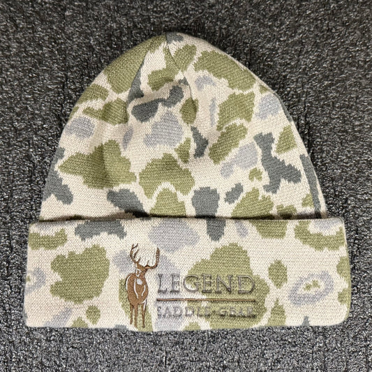 Legend Logo Richardson 126 Duck Camo Beanie Double-Layer Knit